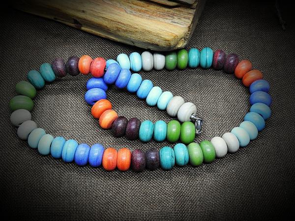 Necklace matte multicolored